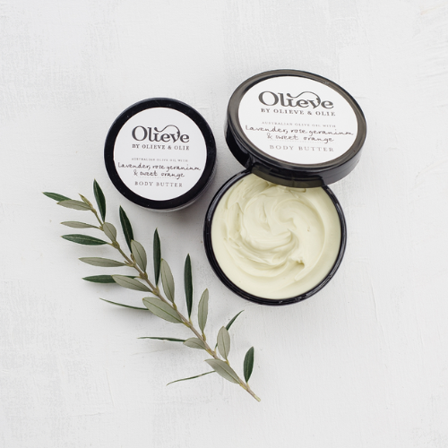 Organic moisturising olive green in brown biodegradable packaging