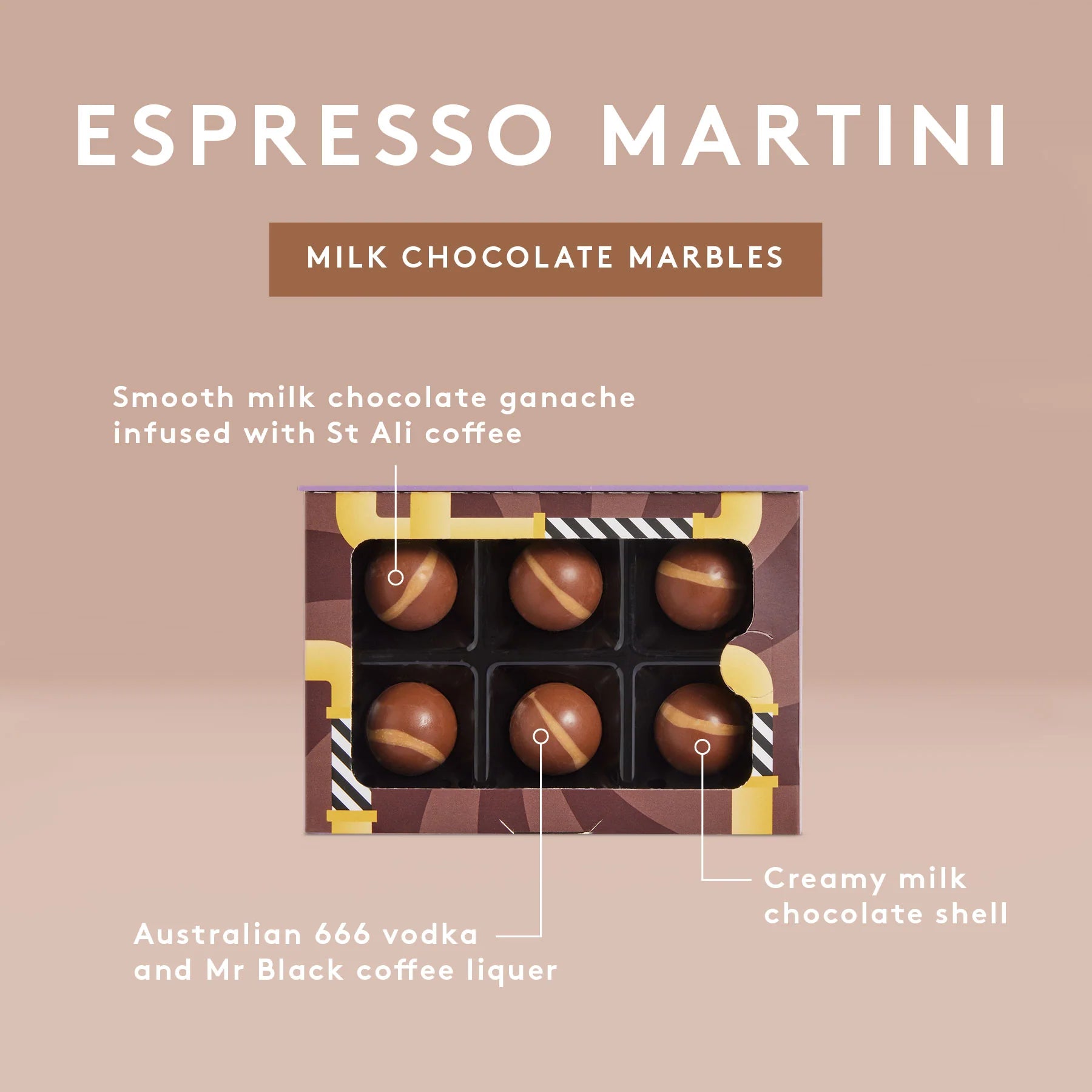 Espresso Martini Marbles Chocolate - by Koko Black. Made in Melbourne