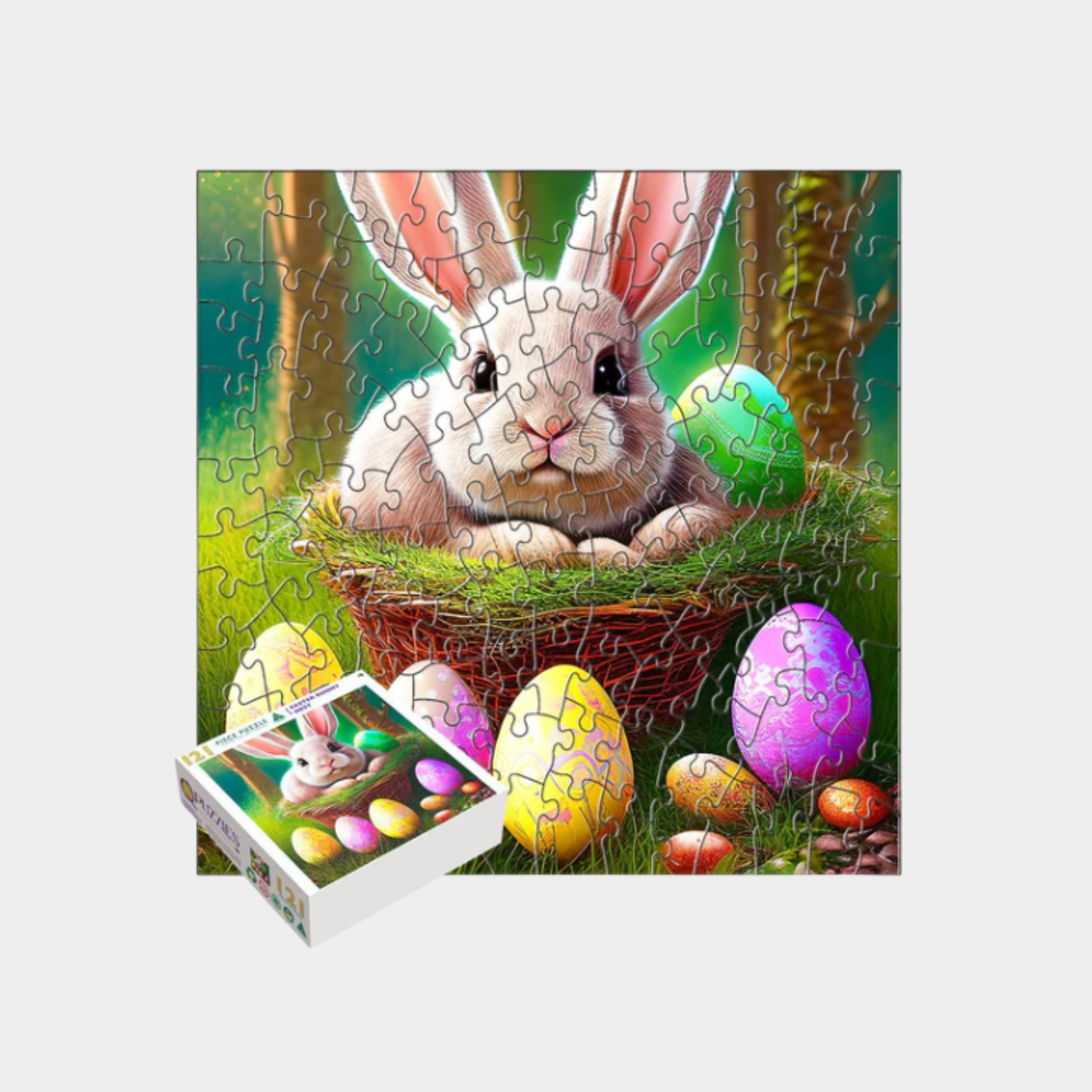 Q Puzzle Easter Bunny Jigsaw Puzzle