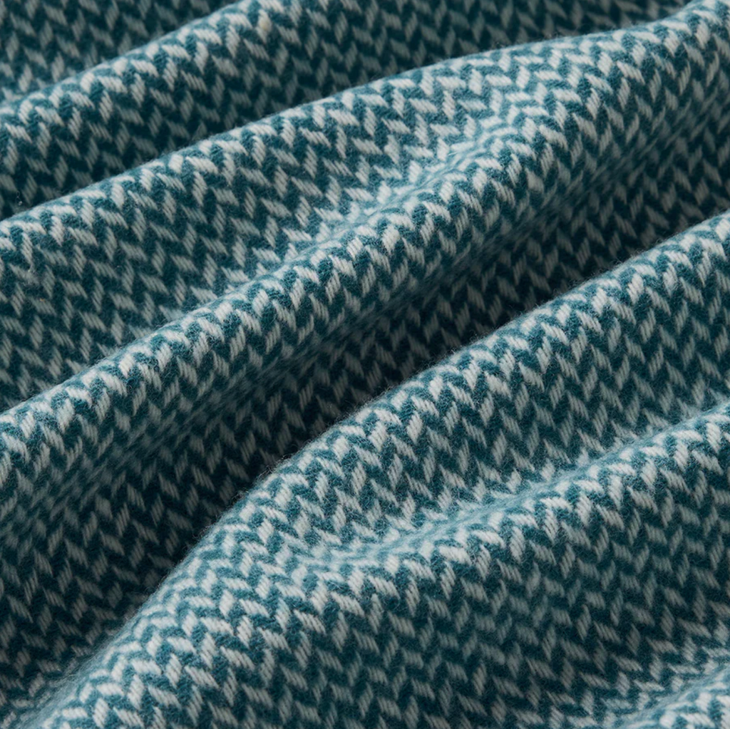 100% Australian Merino Wool Scarf in Teal - by Waverley Mills. Made in Tasmania