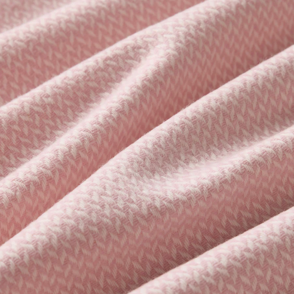 100% Australian Merino Wool Scarf in Blush Pink - by Waverley Mills. Made in Tasmania